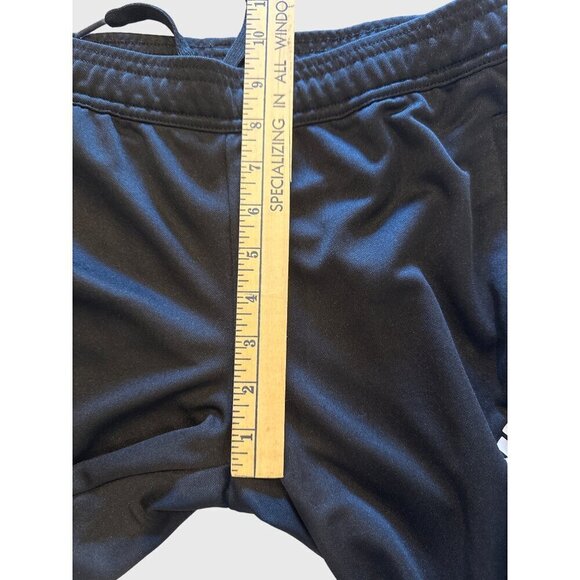 Adidas Athletic Training Pants Men Small Pull On Gym Jogger Black White 3 Stripe - Picture 9 of 16